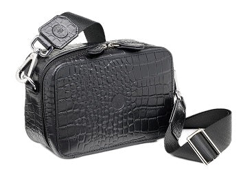 Boxy Bag Zip Mixi Croco black