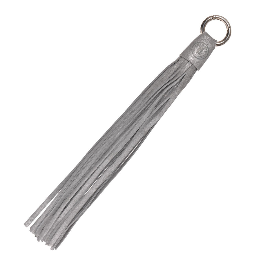 Charm Tassel 20 cm silver-grau
